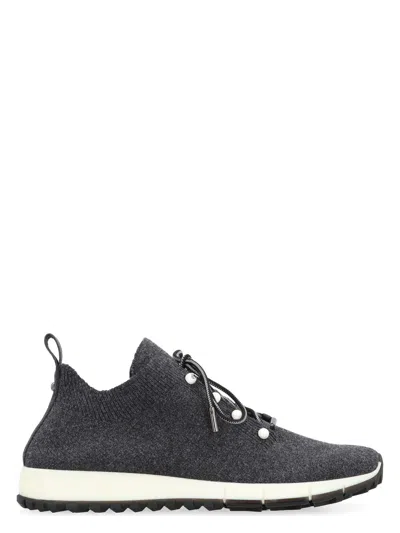 JIMMY CHOO WOMEN'S VELES FABRIC LOW-TOP SNEAKERS