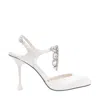 Jimmy Choo Verity 95 Embellished Satin Pumps