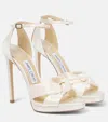 Jimmy Choo Bridal Rosie 120 Leather Sandals In White