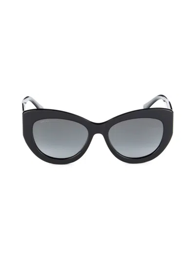Jimmy Choo Women's Xena 54mm Cat Eye Sunglasses In Black
