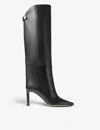 Jimmy Choo Tempe Knee-high Leather Boots In Black