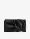 Jimmy Choo Womens  Bonny Satin Clutch Bag In Black