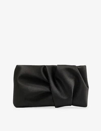 Jimmy Choo Womens  Bonny Satin Clutch Bag In Black