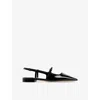 Jimmy Choo 'didi Flat' Black Ballerinas With Shiny Finish In Black