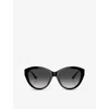 Jimmy Choo Womens Black Jc5007 Phantos-frame Actetate Sunglasses In Black