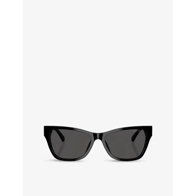 Jimmy Choo Womens  Jc5024hu Pillow-frame Acetate Sunglasses In Black