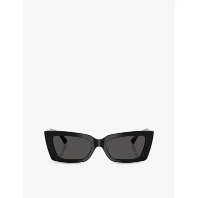 Jimmy Choo Womens Black Jc5037bu Cat-eye Acetate Sunglasses