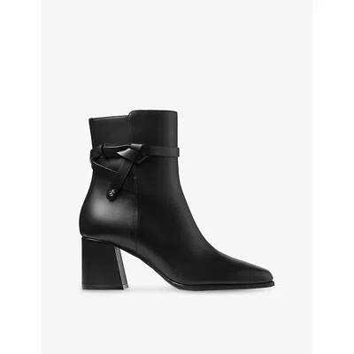 JIMMY CHOO WOMENS JIMMY CHOO LAWTON AB 65 LEATHER ANKLE BOOTS