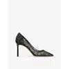 Jimmy Choo 85mm Romy Pointed-toe Pumps In Black