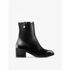 Jimmy Choo Andry 60 Leather Ankle Boots In Black