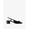 Jimmy Choo Elisa Patent Leather Slingback Pumps In Black