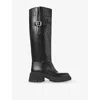 Jimmy Choo 70mm Tamskin Leather Over-the-knee Boots In Black