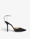 Jimmy Choo Black Black 85 Mm Saeda Decollete Heels In Black
