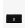 Jimmy Choo Womens  Curve Velvet Wallet Chain In Multi
