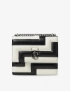 JIMMY CHOO JIMMY CHOO WOMENS BLK/LAT/ SILVER AVENUE QUAD QUILTED-LEATHER SHOULDER BAG