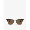 Jimmy Choo Eyewear Maxime Butterfly Frame Sunglasses In Brown