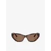 Jimmy Choo Acetate Jc5022b Sunglasses In Brown