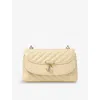 Jimmy Choo Quilted Flap Shoulder Bag In Gold