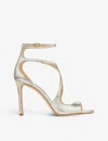 Jimmy Choo Azia 95 Glittered Sandals In Gold