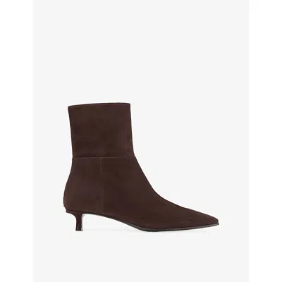 JIMMY CHOO WOMENS CHOCOLATE LORY AB 35 SUEDE BOOTS EUR 37 / 4 UK