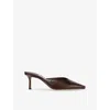 Jimmy Choo Pointed High Heel Sandals In Coffee