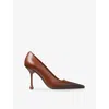 Jimmy Choo Ixia 95 Leather Pumps In Brown