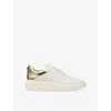 Jimmy Choo Womens V Latte/gold Diamond Maxi F Ii Leather Low-top Trainers Eur 39 / 6 Uk