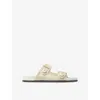 Jimmy Choo Fayence Leather Sandal In Gold