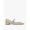 Jimmy Choo Bing Flat Dã©col In Gold