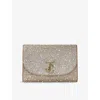 Jimmy Choo Crystal-embellished Curve Clutch Bag