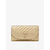 Jimmy Choo Leather Avenue Curve Chain Wallet