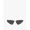 Jimmy Choo Womens Grey Jc4001b Cat-eye Metal Sunglasses In Grey