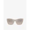 Jimmy Choo Womens Jc5031 Cat-eye-frame Acetate Sunglasses Grey In Grey
