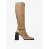 Jimmy Choo Isabelle Knee Boot 95 In Rattan