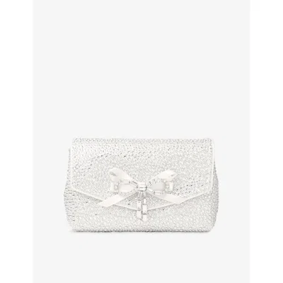 Jimmy Choo Womens  Soft Bow Mini Satin Clutch Bag In Multi