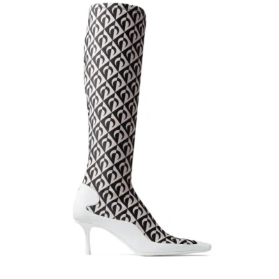 Jimmy Choo Womens Jcxms Marine Serre Sock Calf Boots In Multi