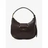 Jimmy Choo Womens Chocolate/shiny Gold Bar Hobo Small Leather Shoulder Bag In Multi