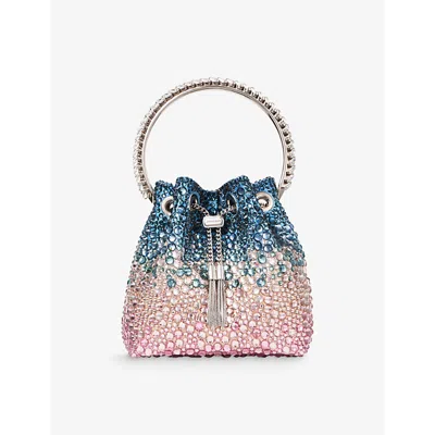 Jimmy Choo Womens Sunrise Mix Bon Bon Gem-embellished Woven Cross-body Bag