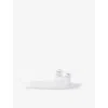 Jimmy Choo Womens V White Fitz Crystal-embellished Strap Leather Sandals In V White