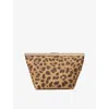 Jimmy Choo Womens Natural/light Gold Ganache Leopard-print Pony Hair-leather Clutch Bag