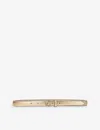 Jimmy Choo Mini Helina In Gold/light Gold