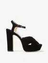 Jimmy Choo Heloise Sandals Black In Black