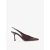 Jimmy Choo Isa 80 Leather Pumps In Deep Merlot In Burgundy