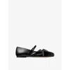 Jimmy Choo Women Black Nappa Leather Loli Ballerinas In Black