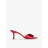 Jimmy Choo Skye Stiletto Slide Sandals In Ruby Red