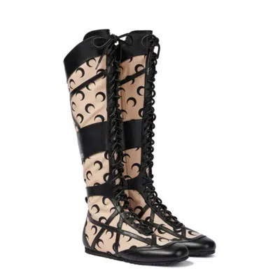 Jimmy Choo Womens Kato X Marine Serre Knee-high Boots In Black