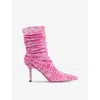 Jimmy Choo Lotta Ankle Boot 85 In Light Magenta