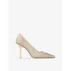 Jimmy Choo Ixia 95 Mesh Pumps In Gold