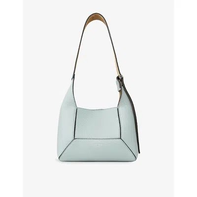 JIMMY CHOO WOMENS LIGHT VERDE/SILVER DIAMOND HOBO LEATHER SHOULDER BAG
