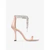 Jimmy Choo Verity 100 Satin Heeled Sandals In Pink